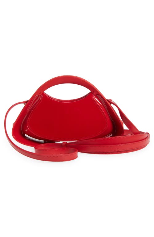 Balmain Small Jolie Madame Lips Patent Top Handle Bag