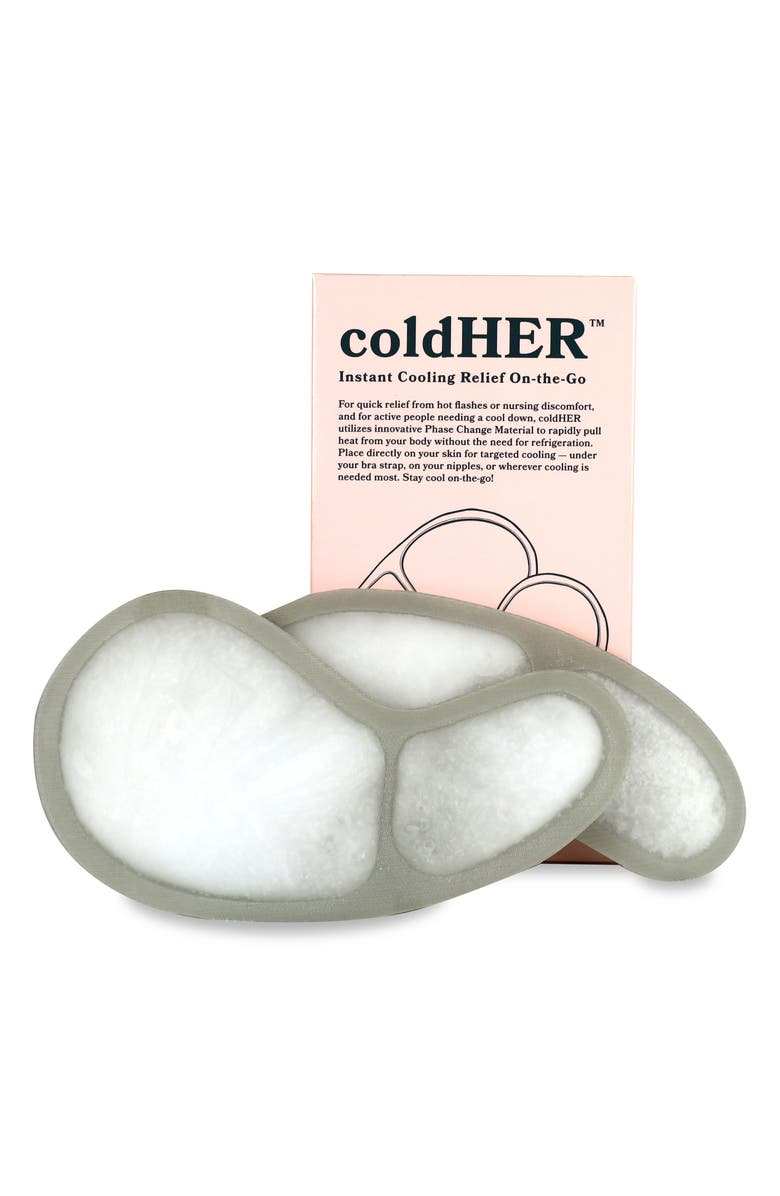 Mommy Matters coldHER<sup>™</sup> 2-Pack Cooling Bra Inserts, Alternate, color, Grey