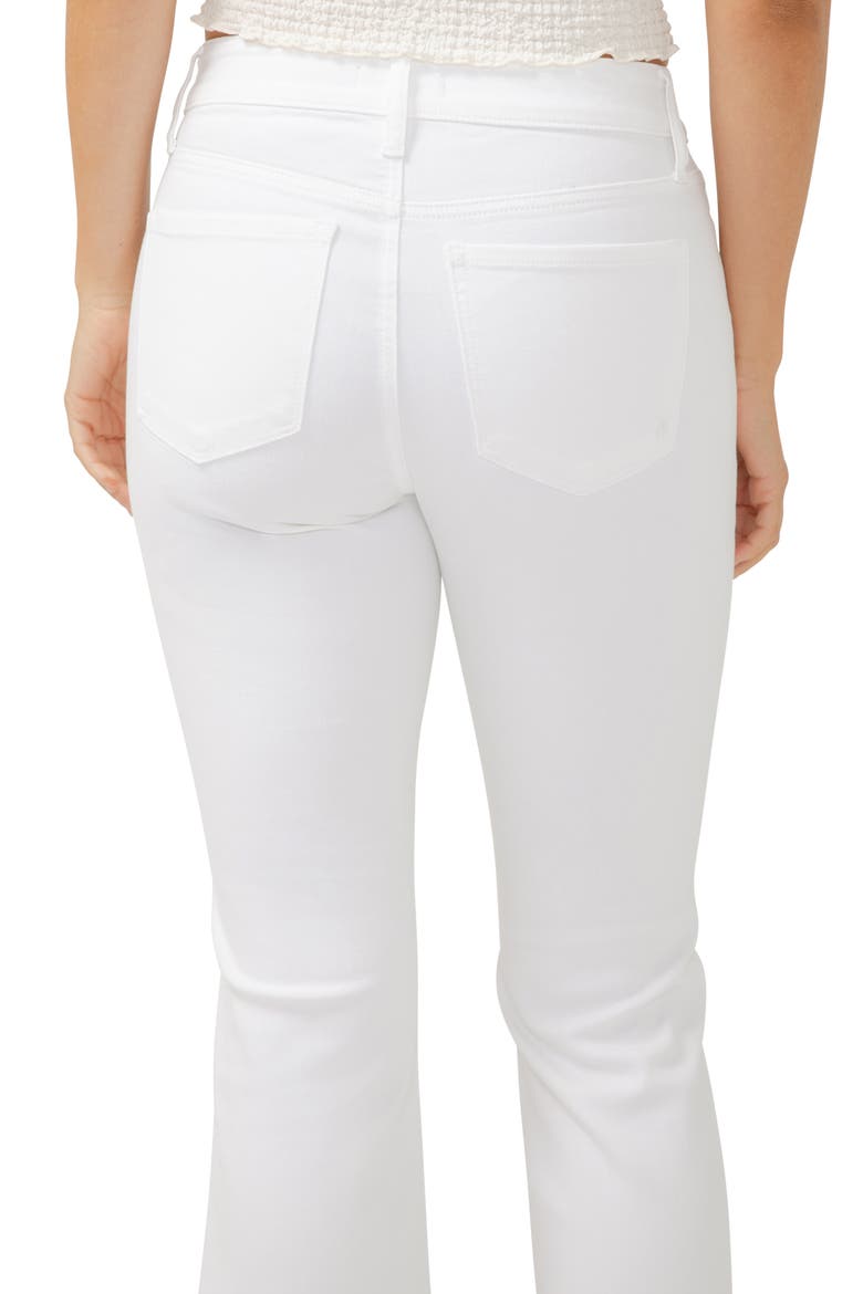 Suki Curvy Mid Rise Kick Flare Jeans, Alternate, color, WHITE