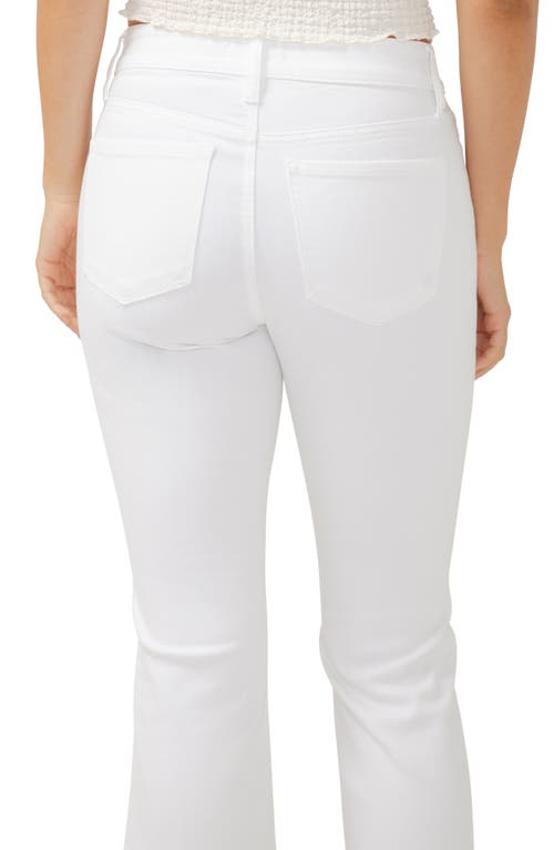 Silver Jeans Co. Suki Curvy Mid Rise Kick Flare Jeans In White