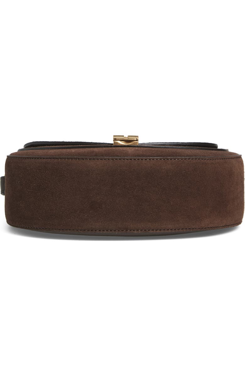 DeMellier Siena Leather Saddle Crossbody Bag, Alternate, color, Mocha/ Mocha