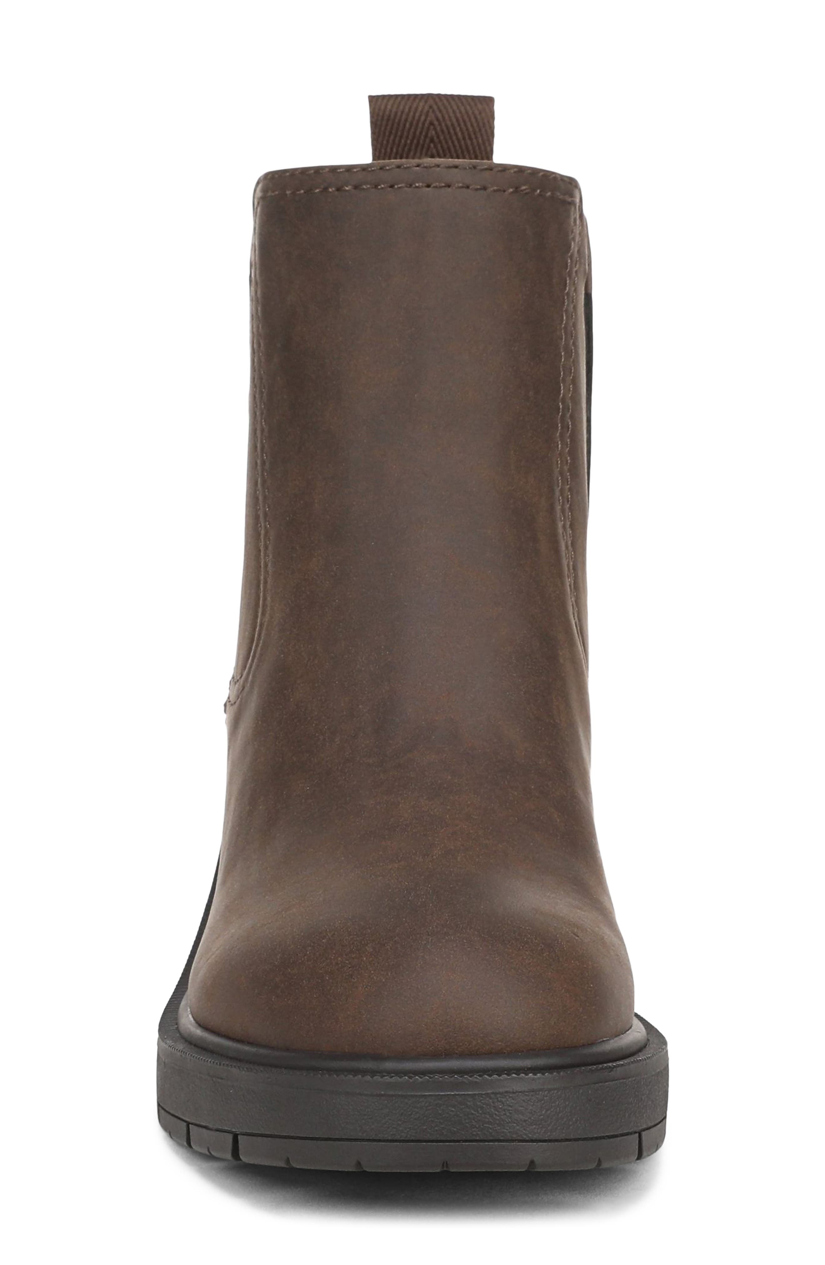 Frances Faux Leather Chelsea Boot, Alternate, color, CHOCOLATE FAUX LEATHER