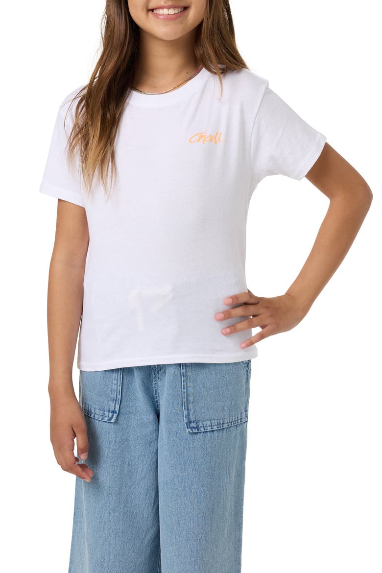 Kids' Surf Angie Cotton Graphic T-Shirt, Main, color, WHITE