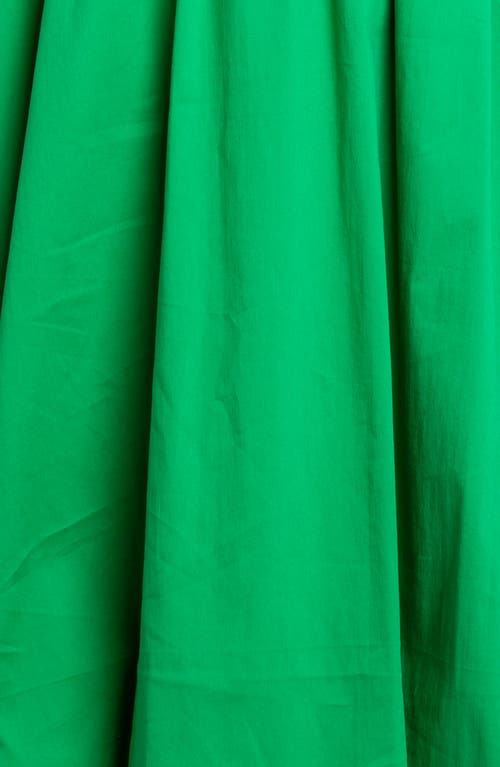 Buxom Couture Plus Size Smocked Puff Sleeve Bubbled Dress In Green