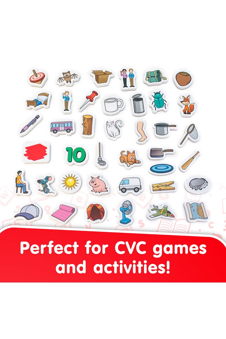 Rainbow Cvc Objects Magnetic Foam Set, Alternate, color, Multicolored