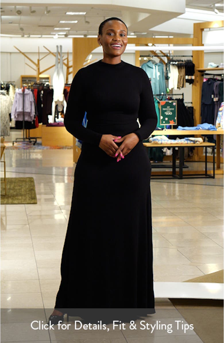 Funnel Neck Long Sleeve Dress, sales video thumbnail