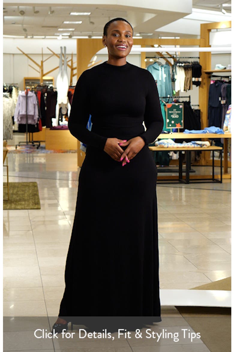 Funnel Neck Long Sleeve Dress video
