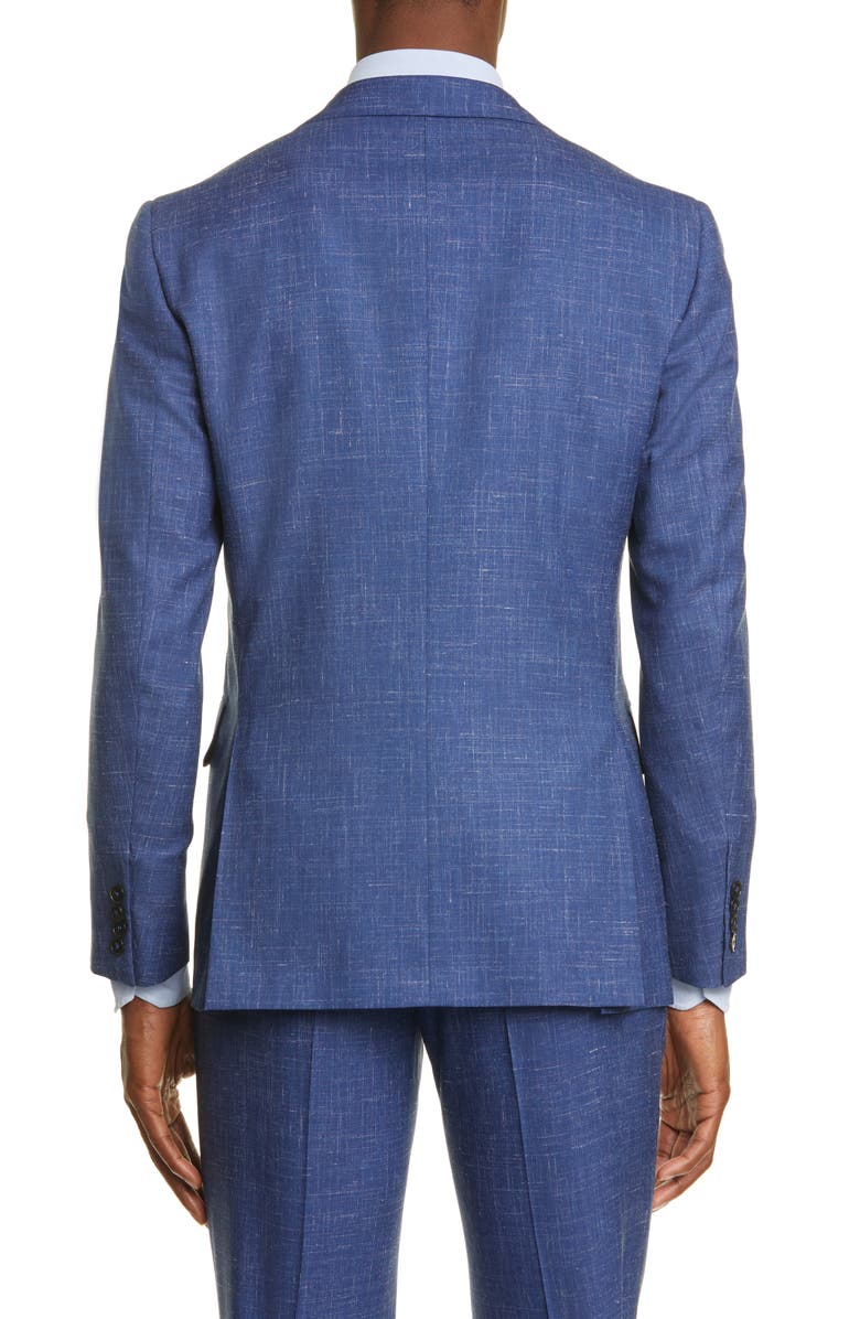 Eidos Balthazar Trim Fit Mélange Wool & Linen Sport Coat, Alternate, color, 