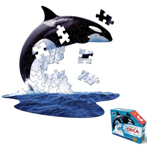 I Am Lil Orca 48 Piece Whale Shaped Puzzle