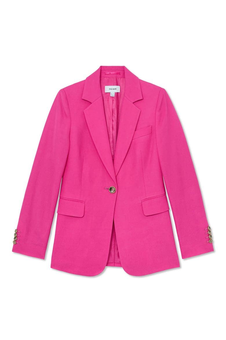 Charli One-Button Blazer, Alternate, color, PINK