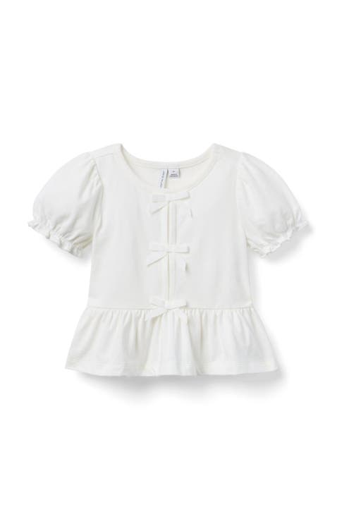 Bow Peplum Top (Little Kid & Big Kid)