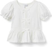 Janie and Jack Bow Peplum Top
