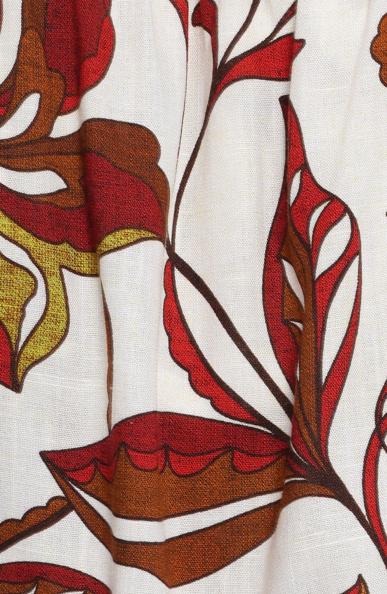 Petal & Pup Sallie Strapless Romper, Alternate, color, Brown Floral