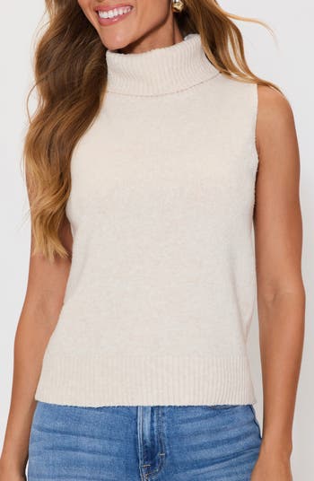 Luna Sleeveless Turtleneck Sweater