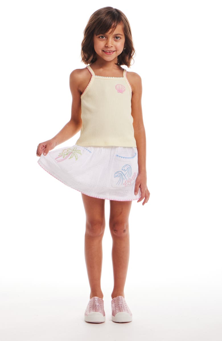 Andy & Evan Kids' Embroidered Tank & Skort Set, Alternate, color,