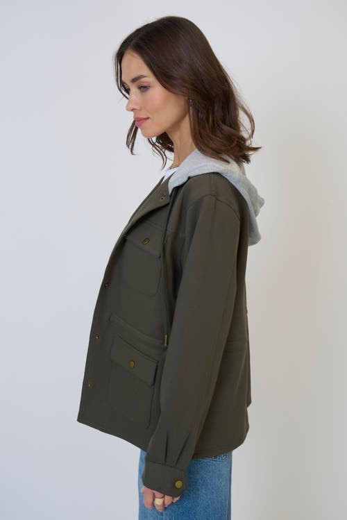Central Park West Brady Ponte Army Jacket In Green