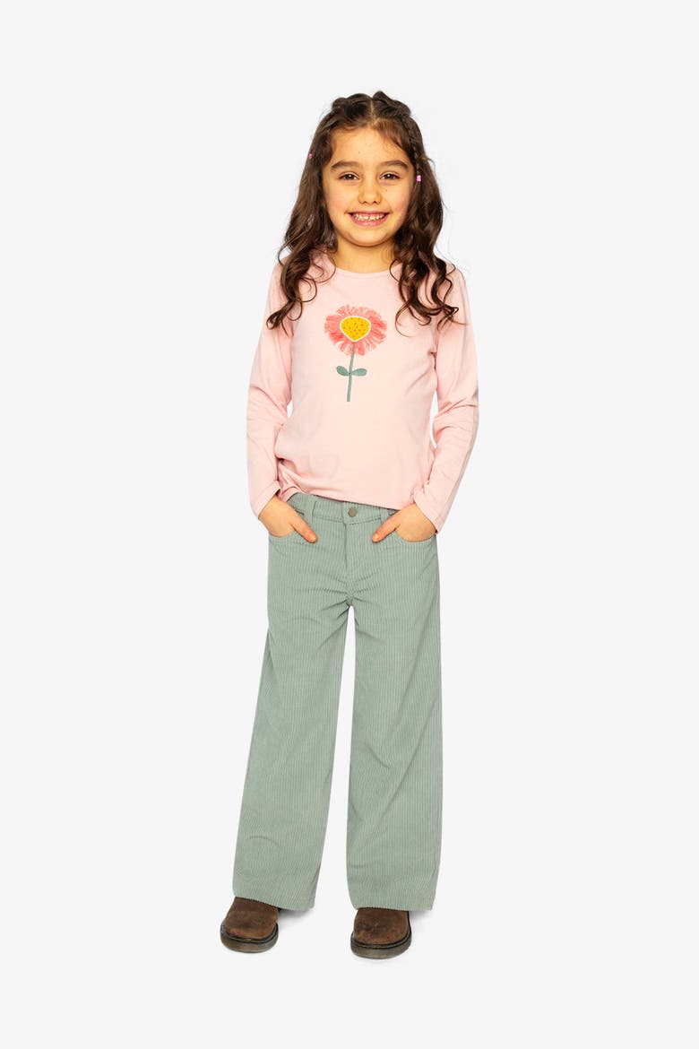 Whimsical Organic Cotton Long Sleeve T-Shirt, Alternate, color, Pale Dusty Pink