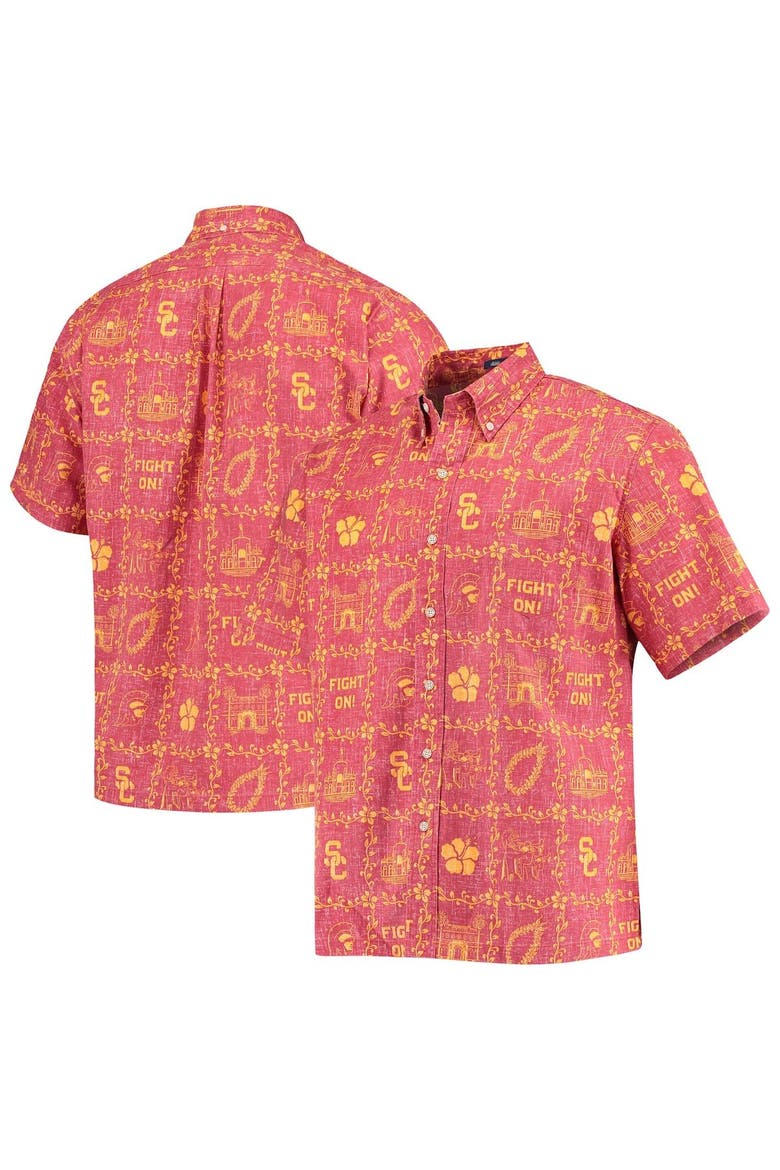 Men's Reyn Spooner Cardinal USC Trojans Classic Button-Down Shirt, Main, color, Cardinal