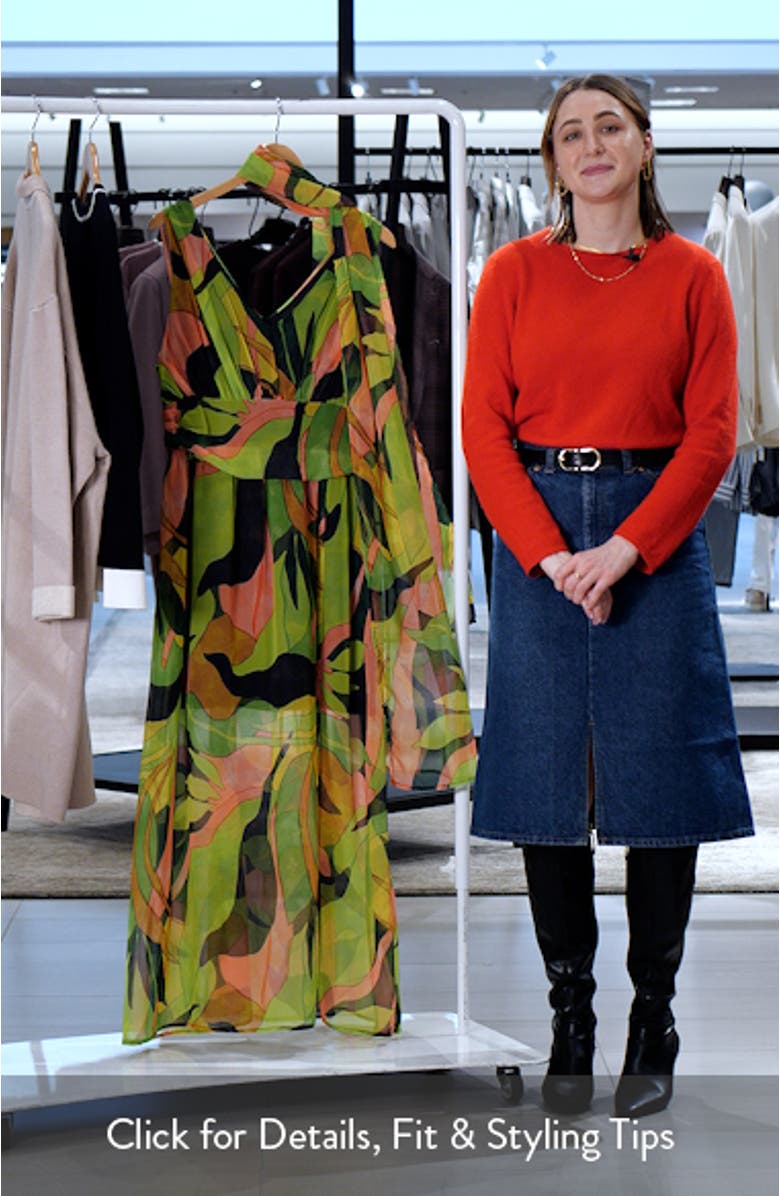 Abstract Print Maxi Dress, sales video thumbnail