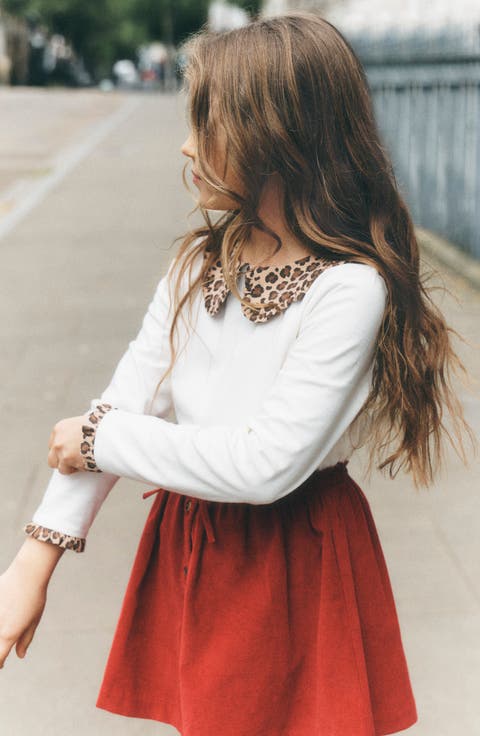 Kids' Collared Breton Jersey Top