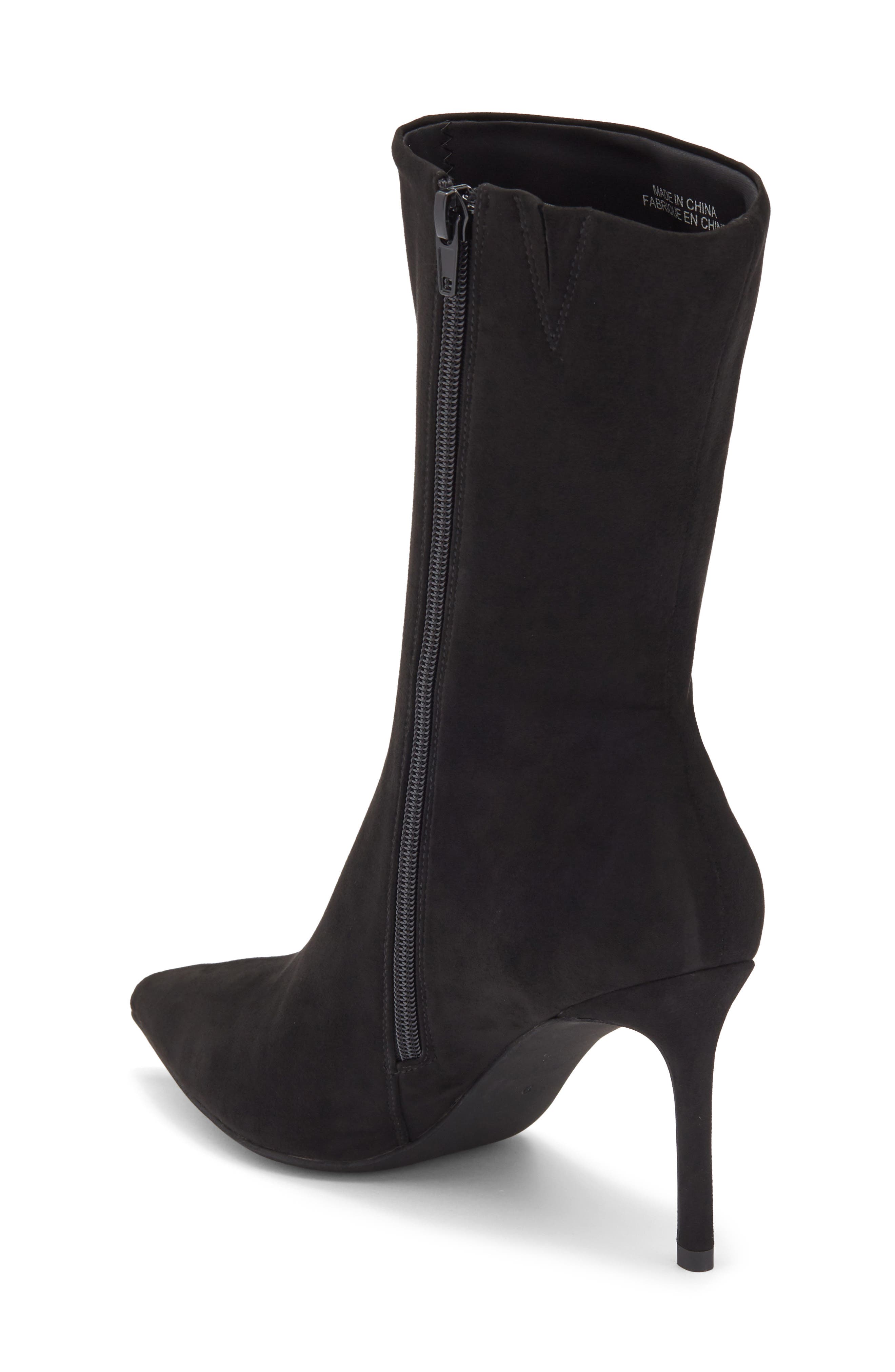 Jeffrey Campbell Everynight Pointed Toe Bootie, Alternate, color, Black Suede
