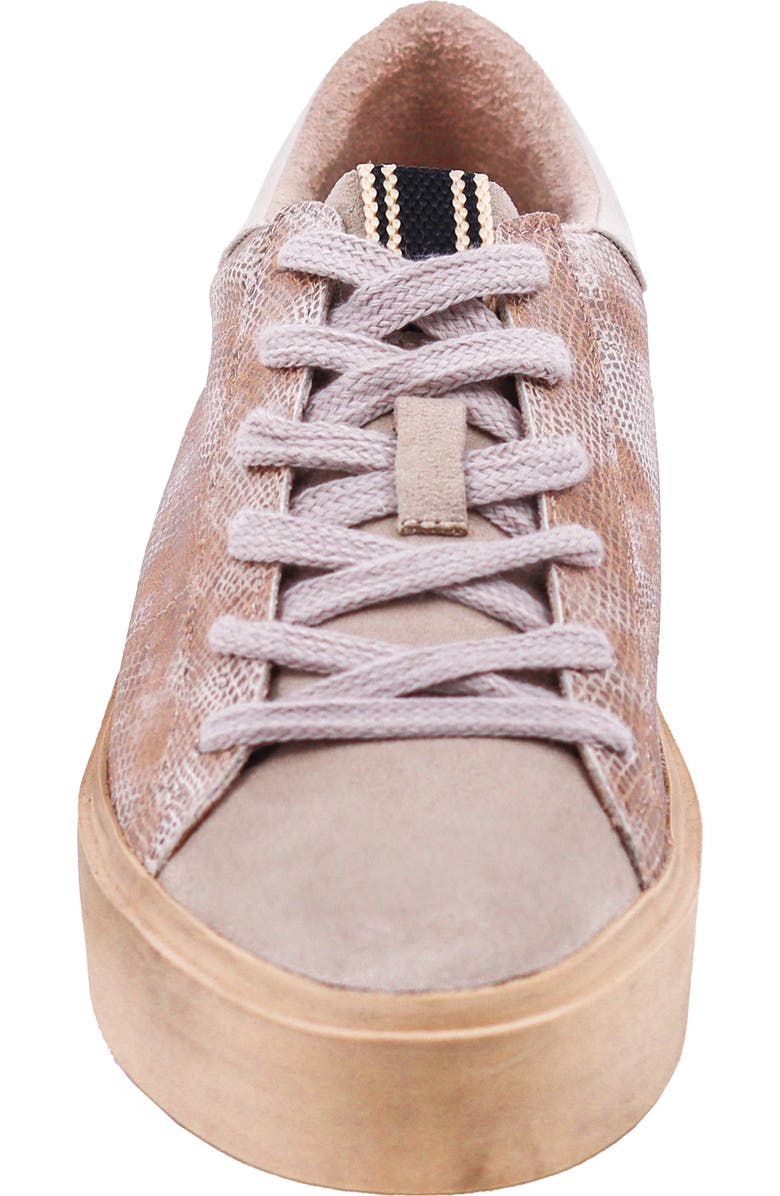 SHUSHOP Sienna Low Top Sneaker, Alternate, color, Gold Snake