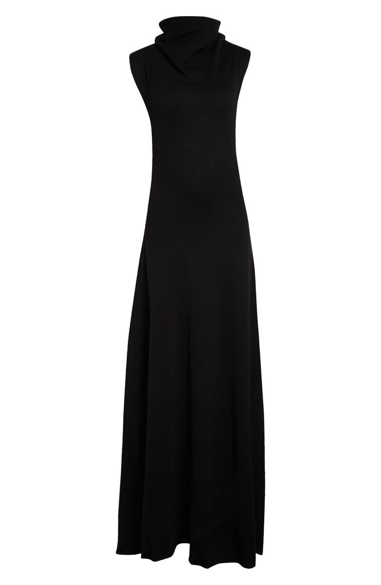 TOM FORD Cowl Neck Piqué Knit Wool Blend Dress, Alternate, color, 