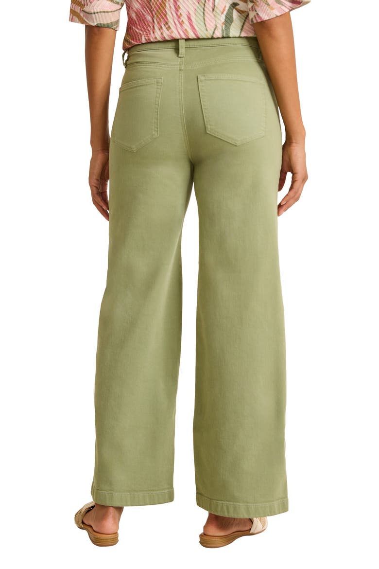 Patch Pocket High Waist Wide Leg Jeans, Alternate, color, DUSTY THYME