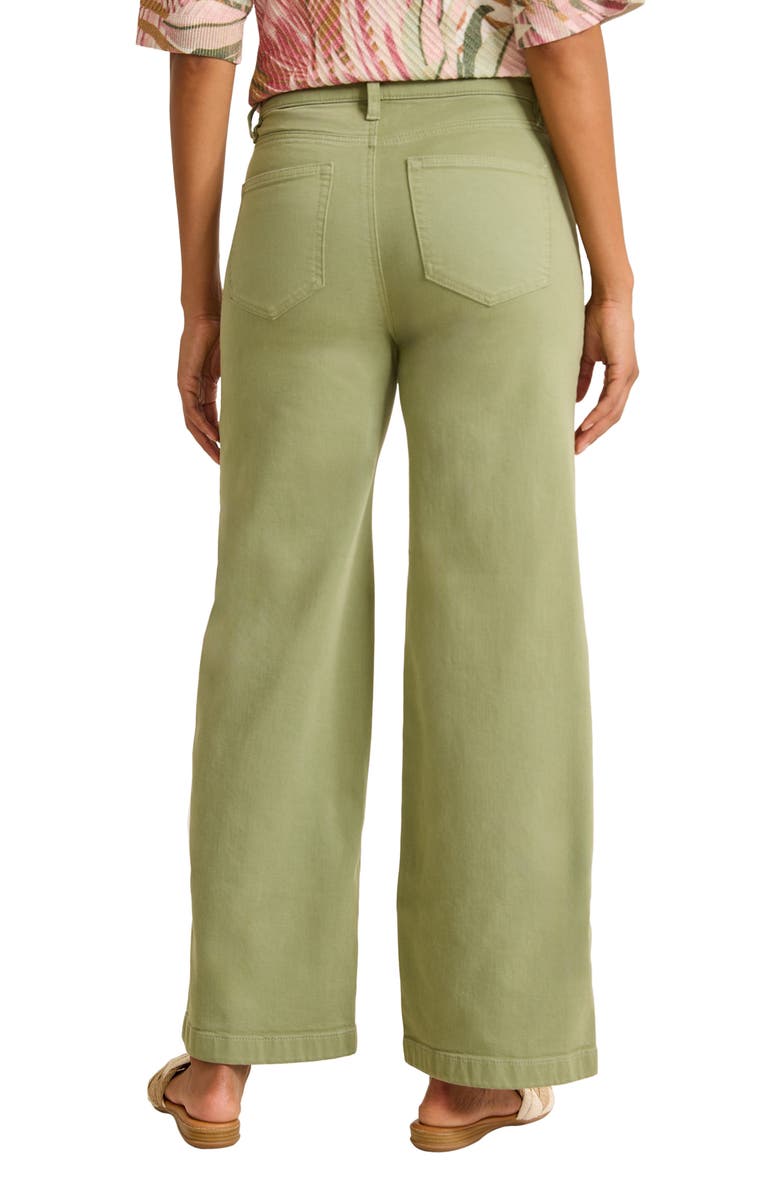 Tommy Bahama Patch Pocket High Waist Wide Leg Jeans, Alternate, color, Dusty Thyme