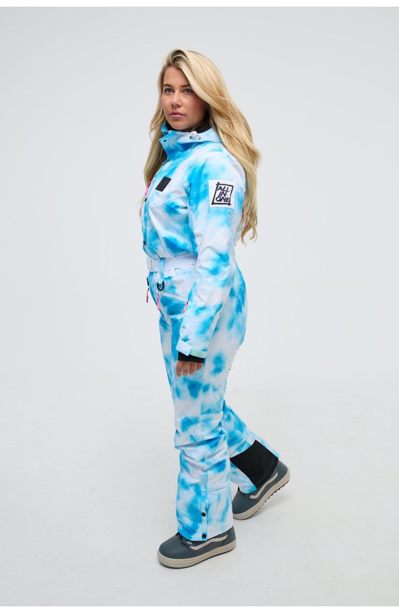 OOSC Blue Signature - Shaped Women's Ski Suit, Alternate, color, Blue & White