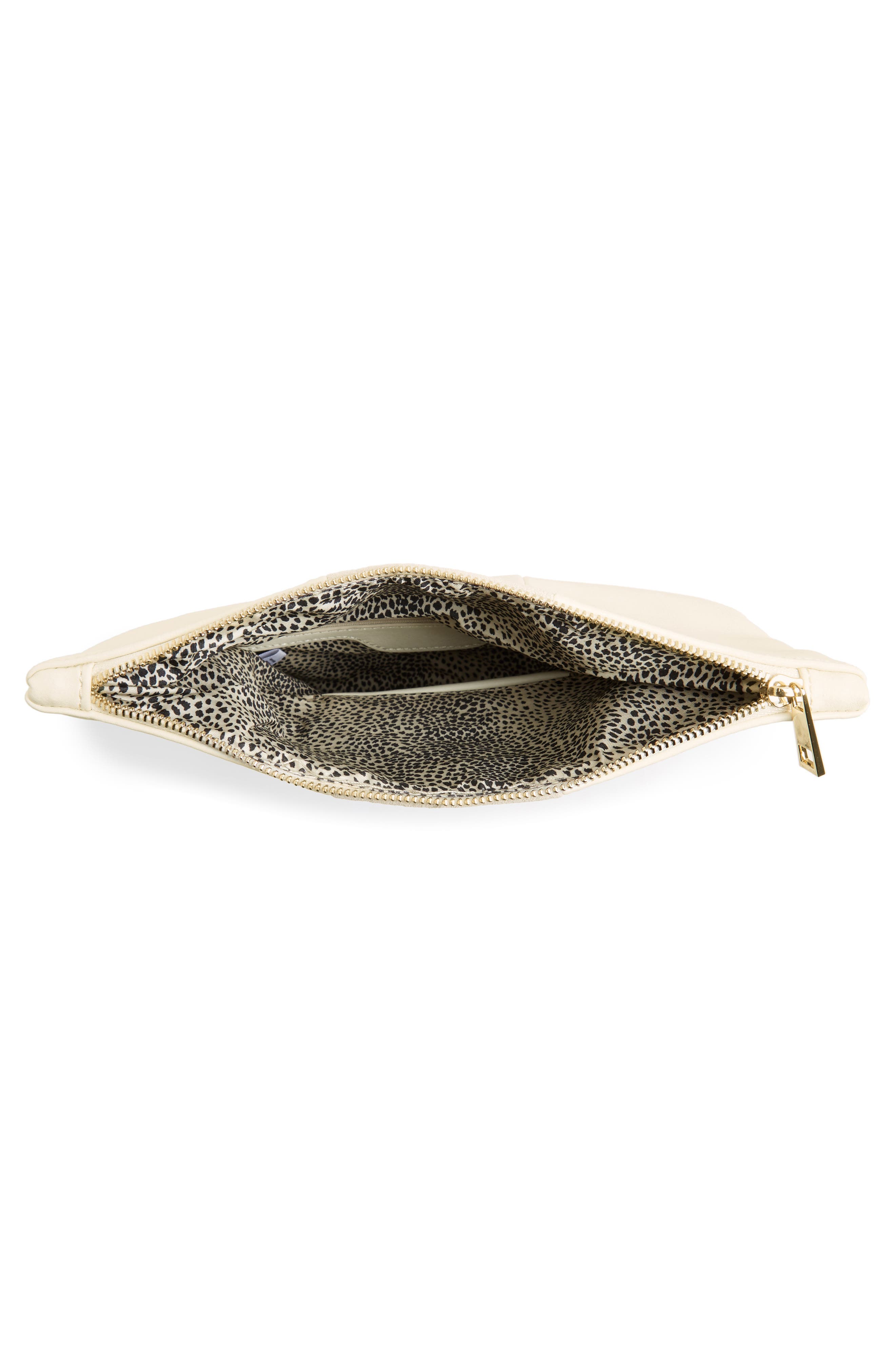 Foldover Clutch, Alternate, color, STONE