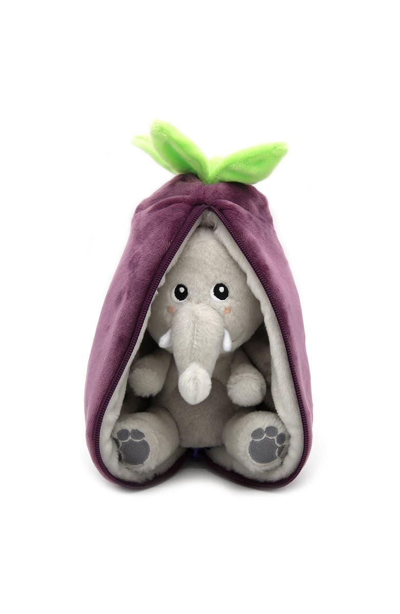 Flipetz Velvet the Elephant Eggplant, Alternate, color, Purple