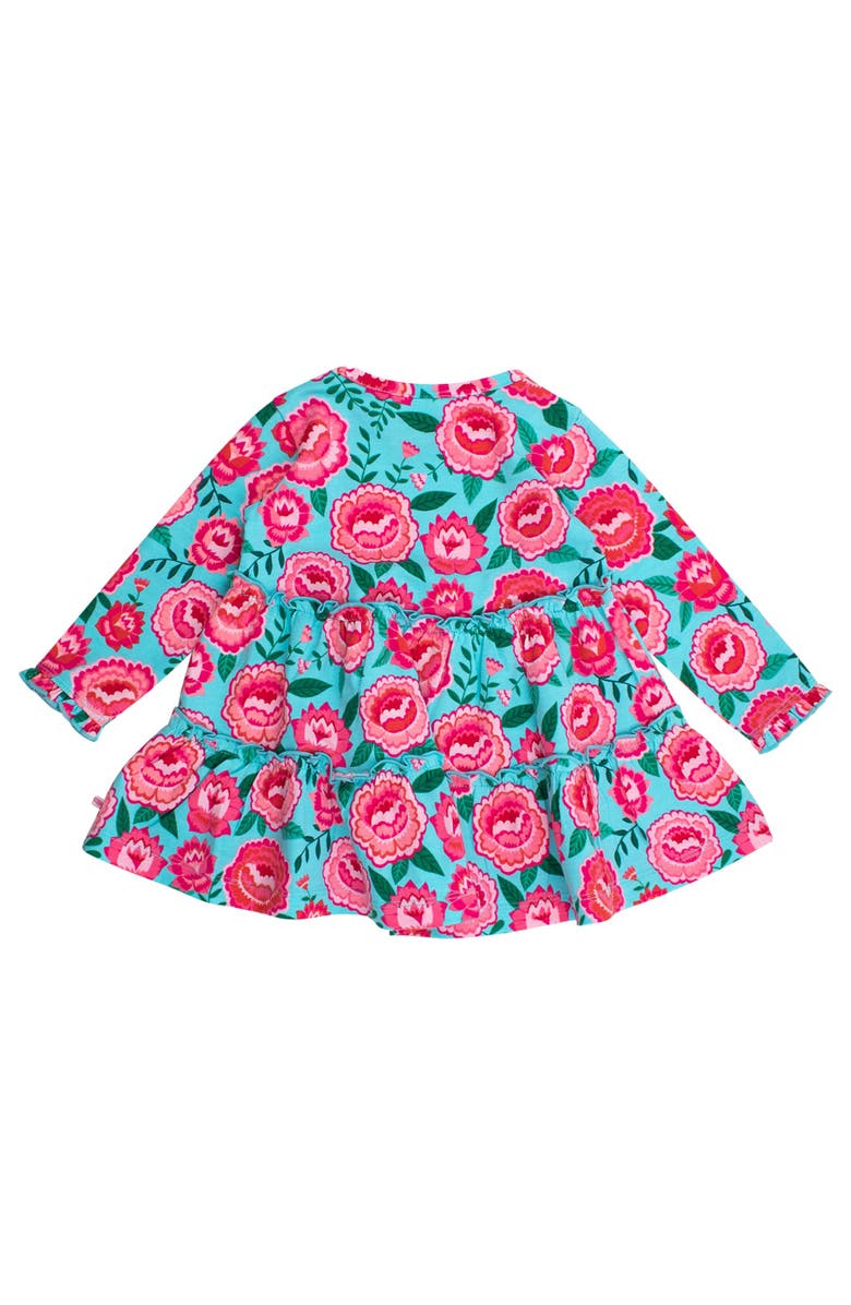 RuffleButts Knit Ruffle Tiered Tunic, Alternate, color, Bright Blossoms