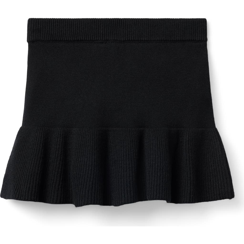 Janie And Jack Ruffle Hem Sweater Skirt In Black