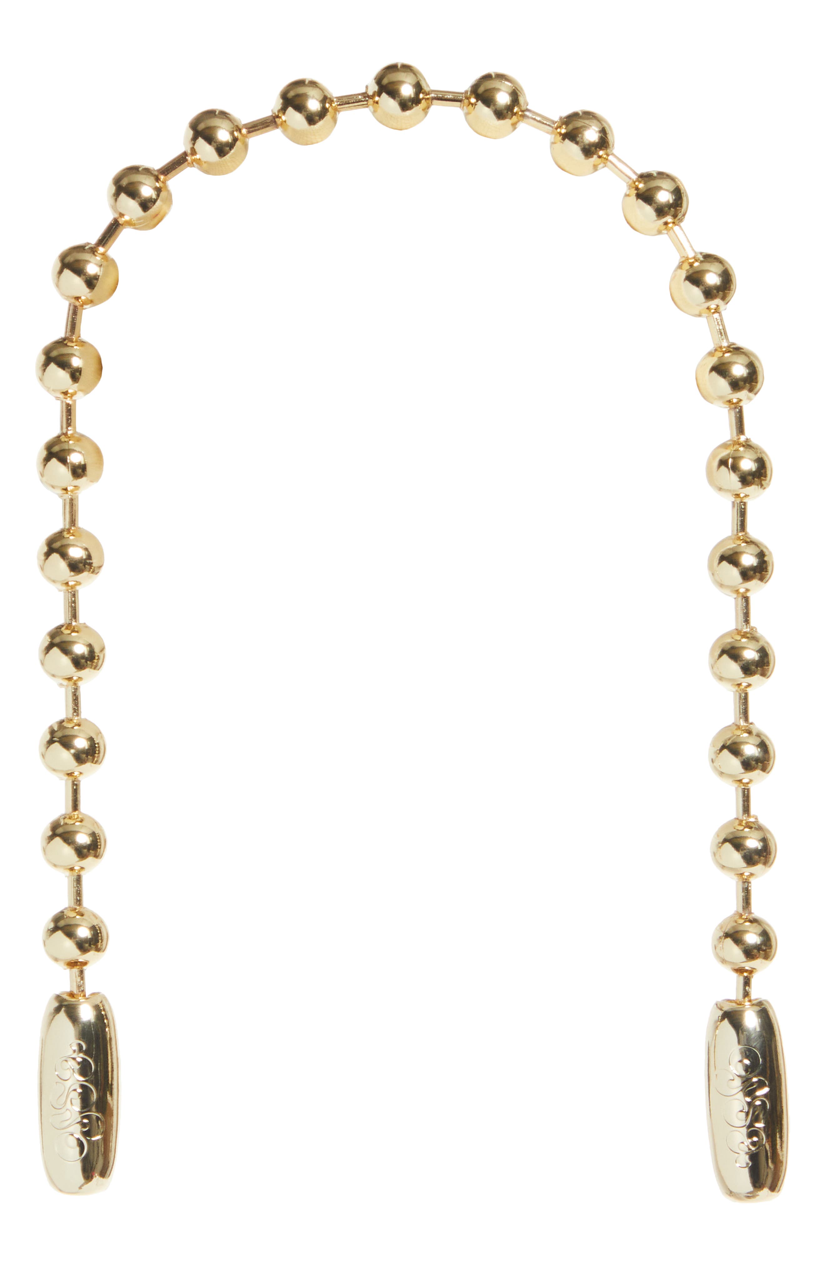 Ball Chain Wrist Strap, Main, color, GOLD HP-104