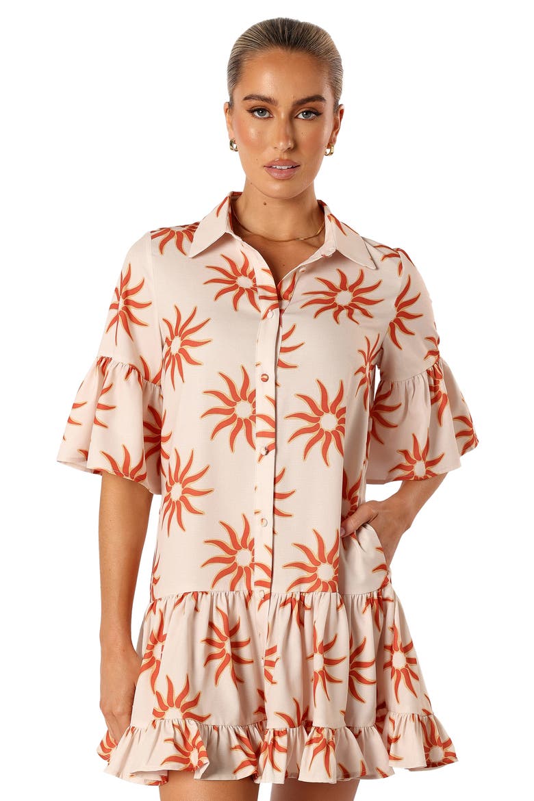Ren Mini Shirtdress, Alternate, color, SOLEIL