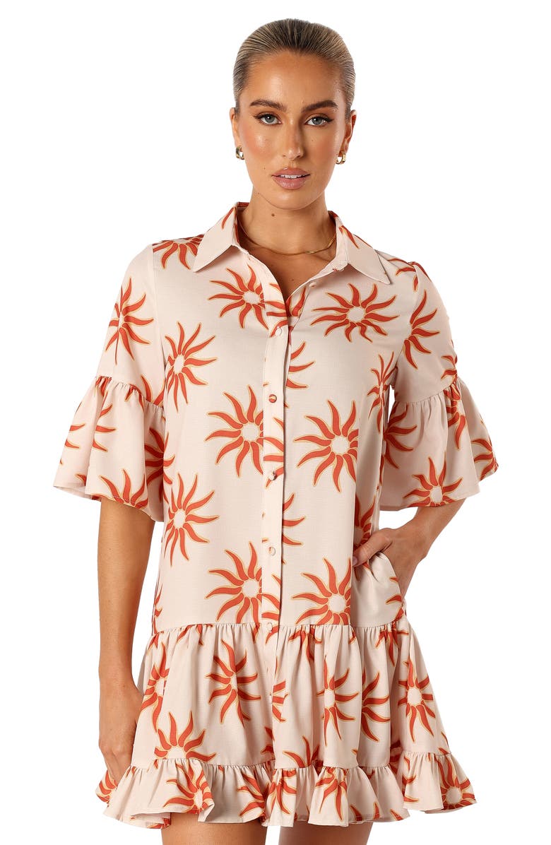 Petal & Pup Ren Mini Shirtdress, Alternate, color, Soleil