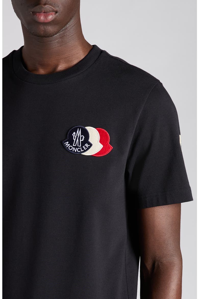 Logo Patch Cotton T-Shirt, Alternate, color, DARK NAVY BLUE