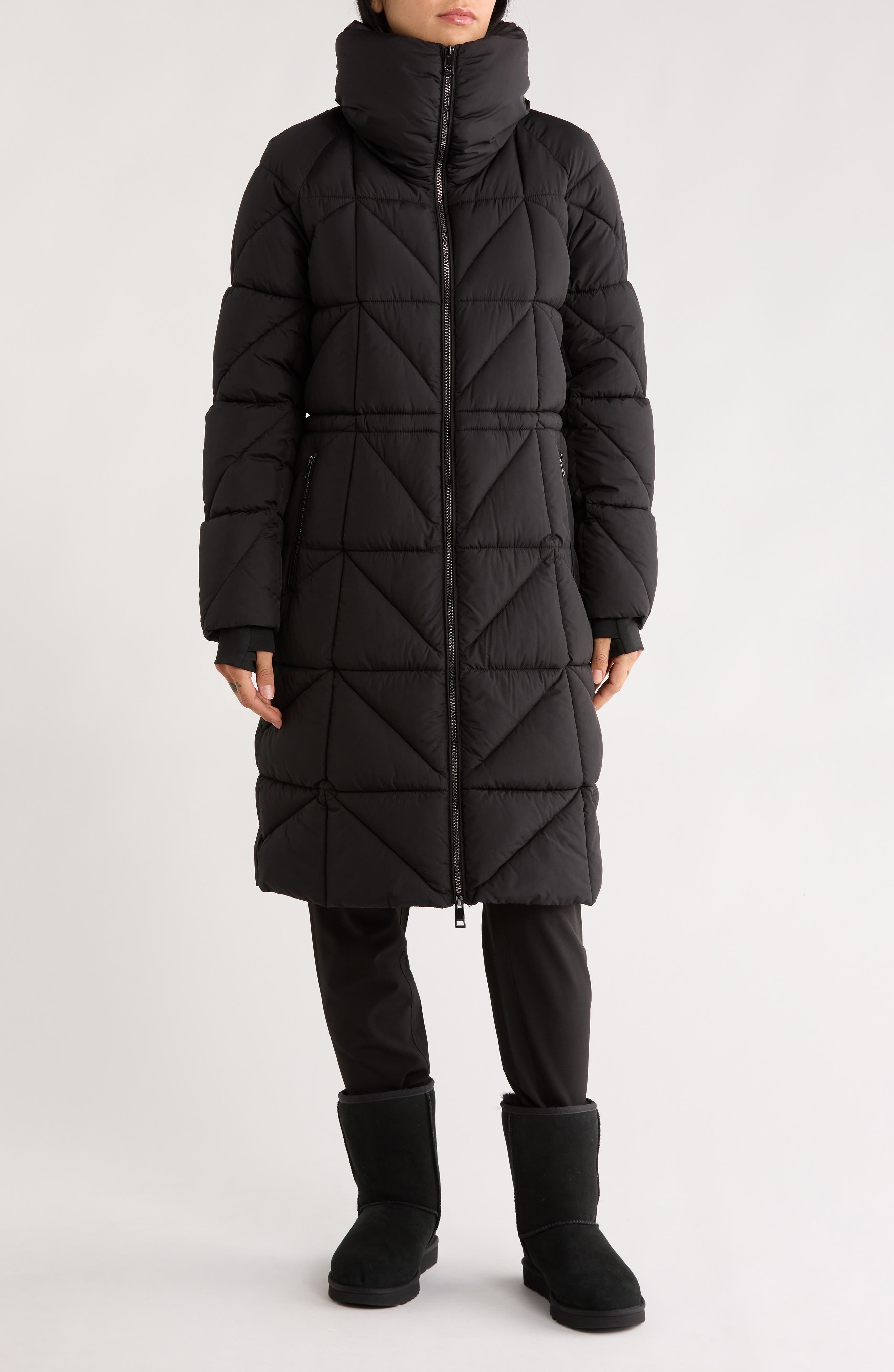 BCBGeneration Longline Water Resistant Puffer Jacket