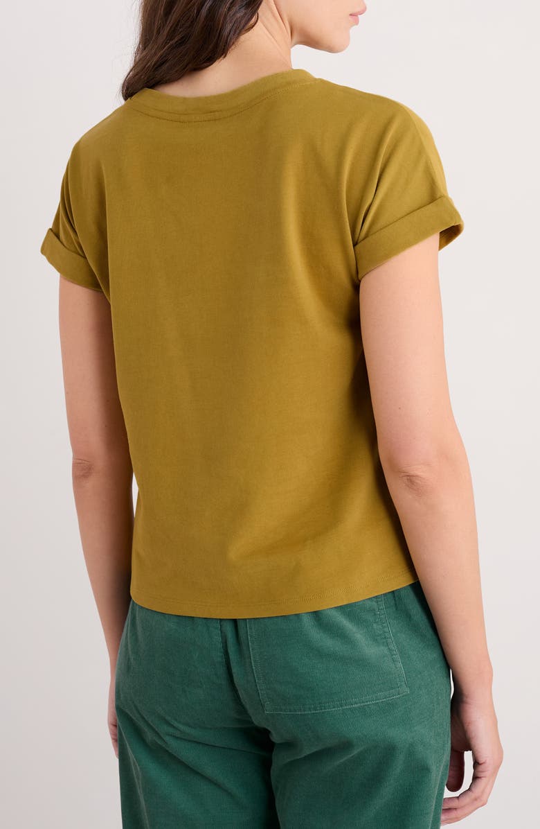 Seasalt Cornwall Porthzennor Organic Cotton T-Shirt, Alternate, color, Pear