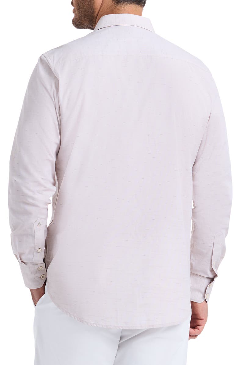 Robert Graham Avondale Cotton Button-Up Shirt, Alternate, color, Sand