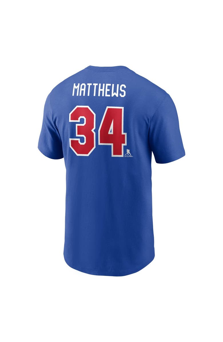 Nike Men's Nike Auston Matthews Royal US Hockey 2026 Name & Number T-Shirt, Alternate, color, Royal