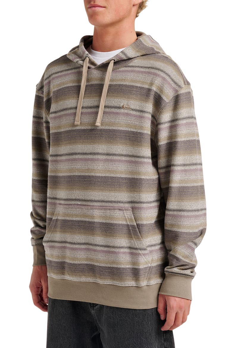 Great Otway Stripe Hoodie, Alternate, color, FALLEN ROCK