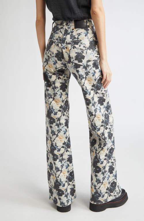 R13 Charlotte Flared Jeans In Multi