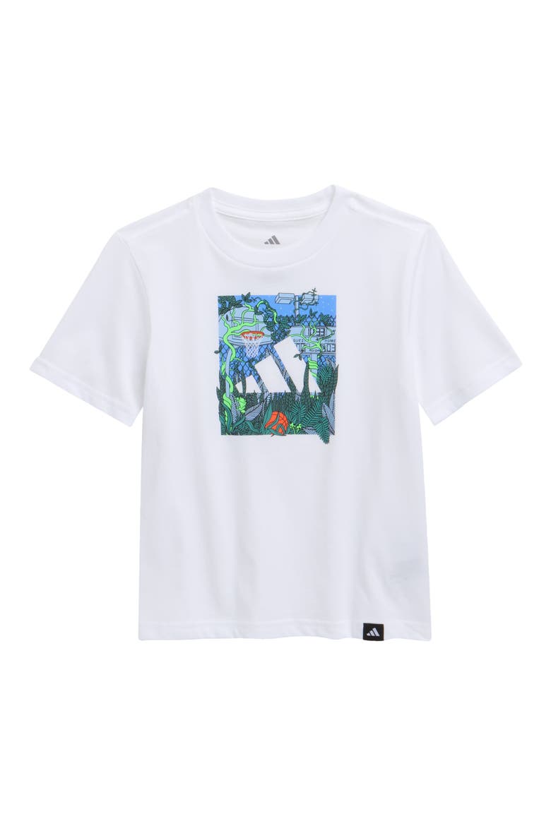 Kids' Dream Logo Jersey Graphic T-Shirt, Main, color, WHITE