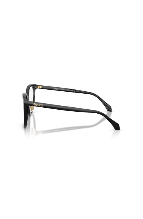 Versace 54mm Square Optical Glasses In Black