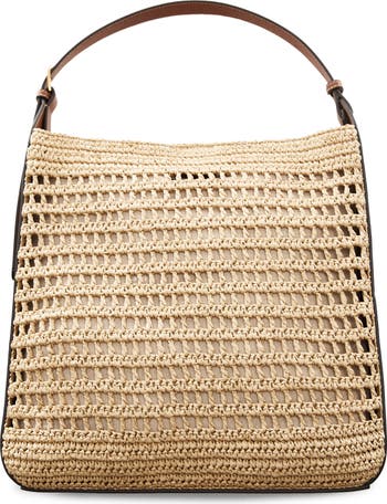 MANGO Medium Valeta Crocheted Raffia Bag Nordstrom