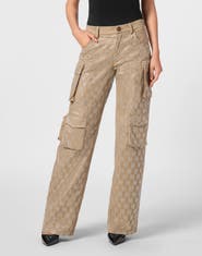 PHILIPP PLEIN Long Trousers Cargo Fit Monogram Women