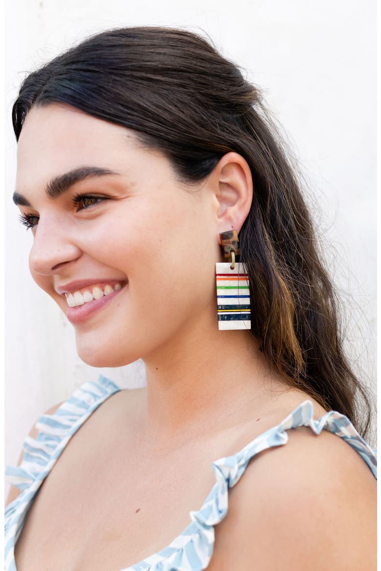Starboard Cabana Drop Earrings, Alternate, color, MULTI