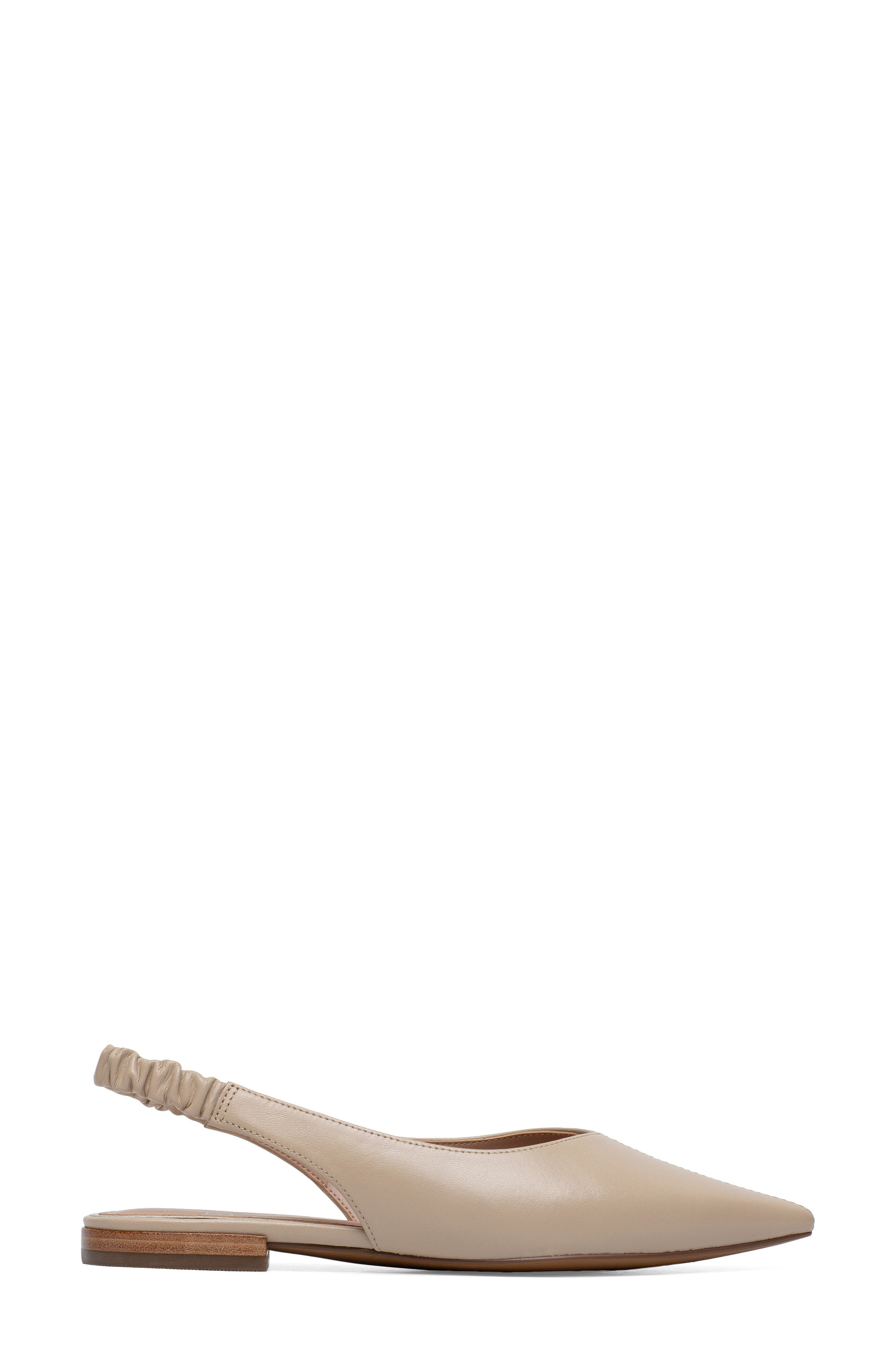 Diana Slingback Pointed Toe Flat, Alternate, color, NUDE